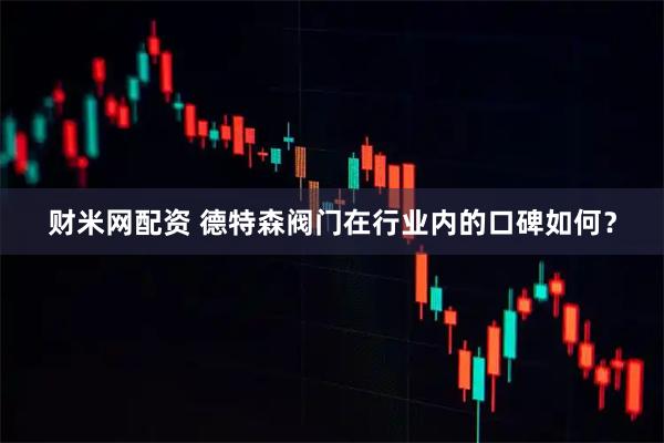 财米网配资 德特森阀门在行业内的口碑如何?